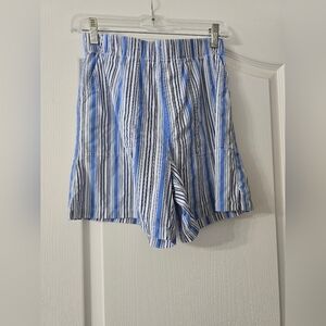 Womens Striped Shorts